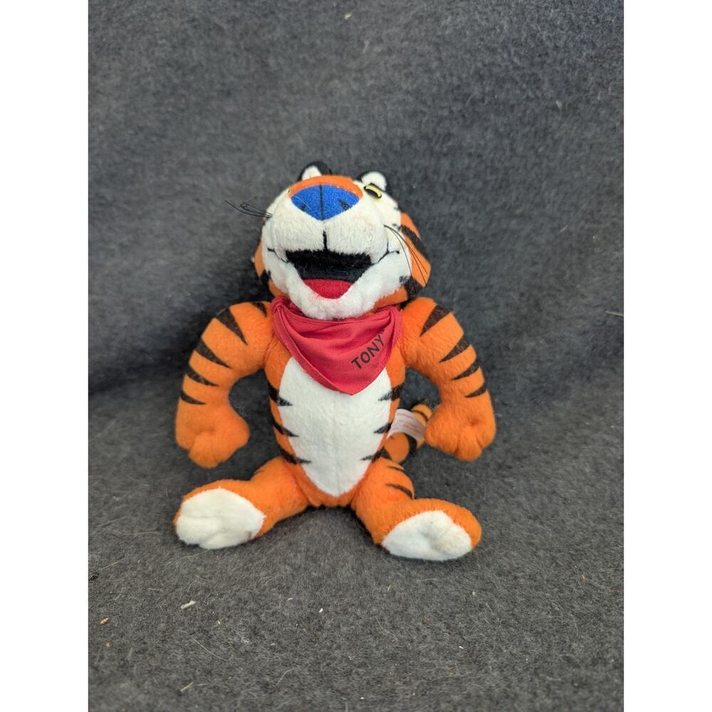 Vintage Kellogg‎ Tony the Tiger Plush 1991/1993 Red Scarf Standing 10"